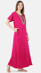 Multi Coloured Embroidered Nightgown