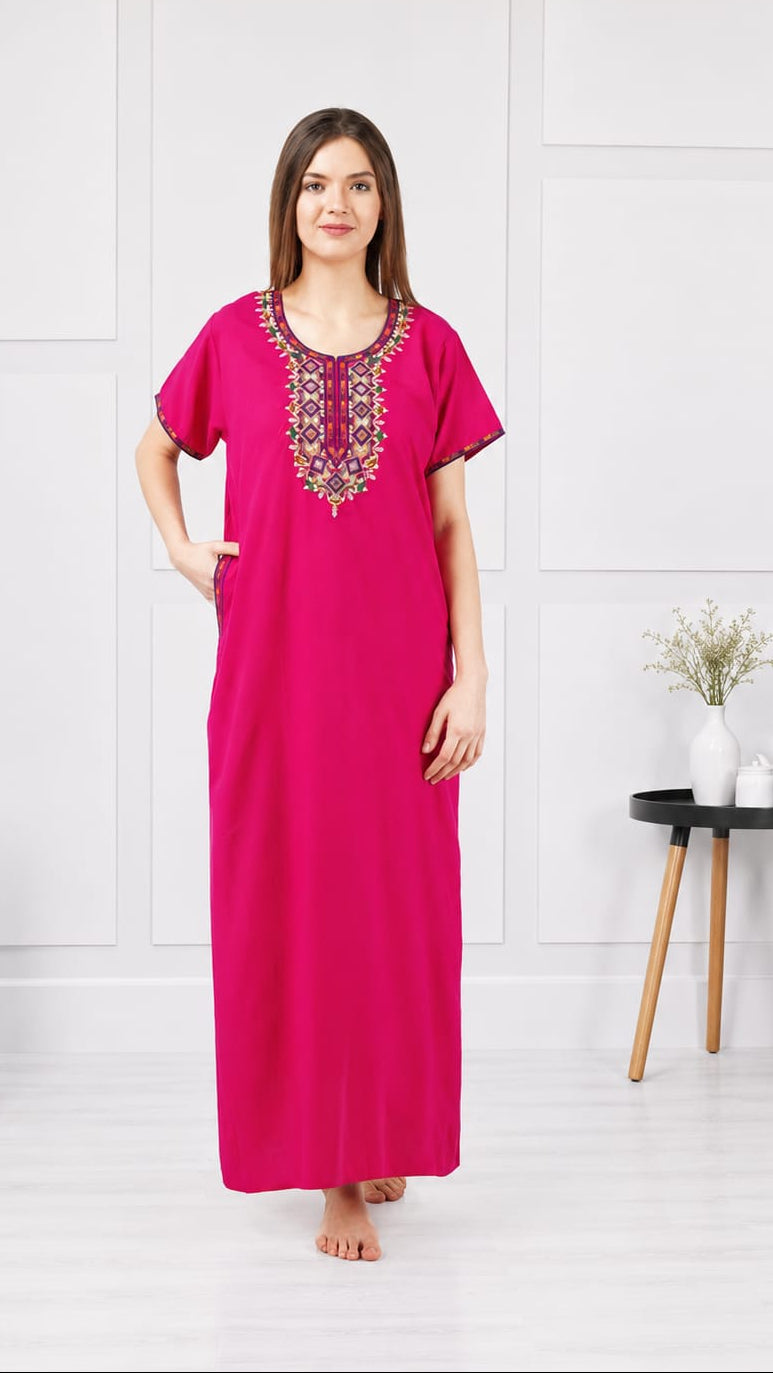 Multi Coloured Embroidered Nightgown
