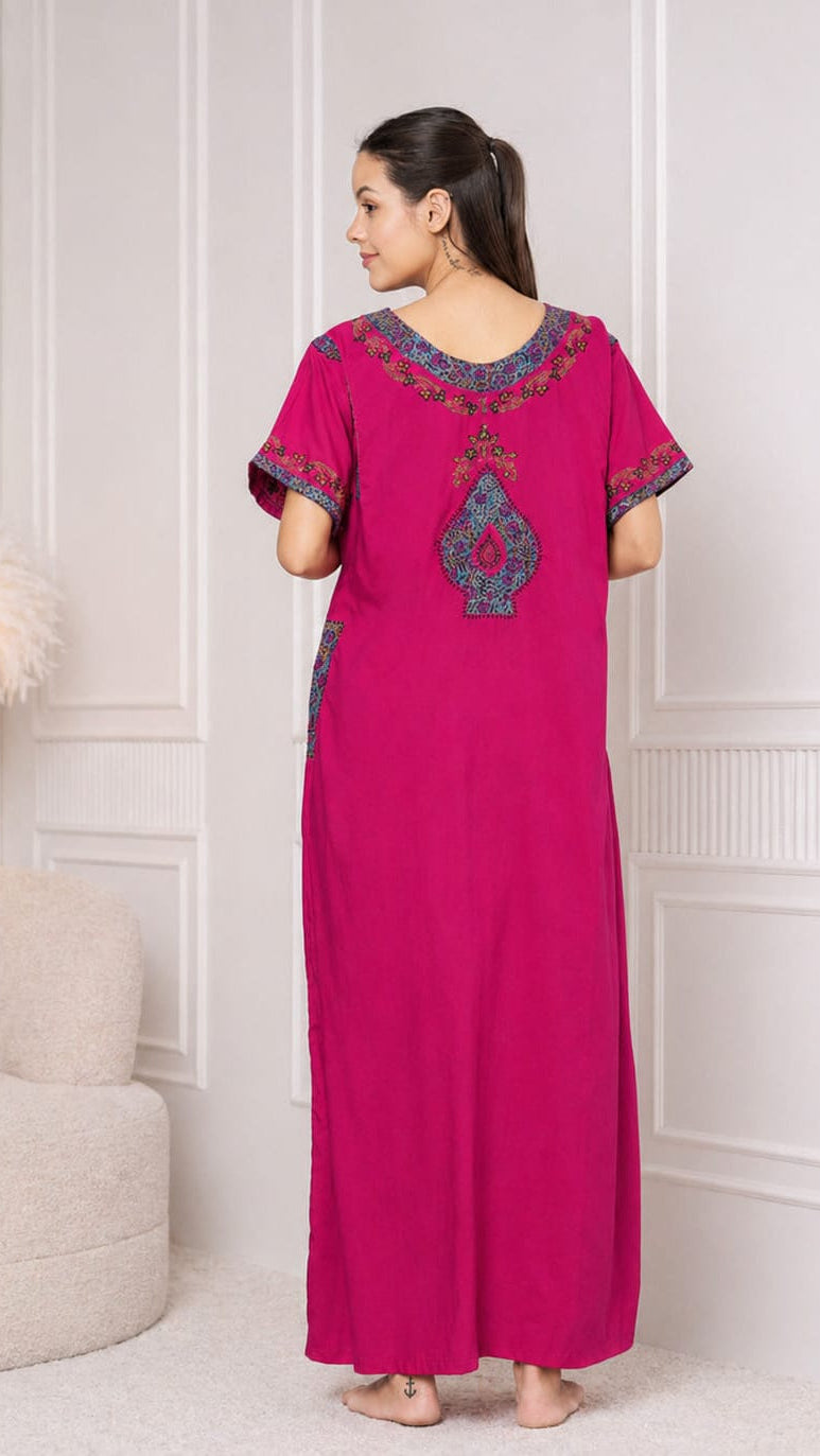 KOI SLEEPWEAR BHOPALI EMBROIDERED GOWN