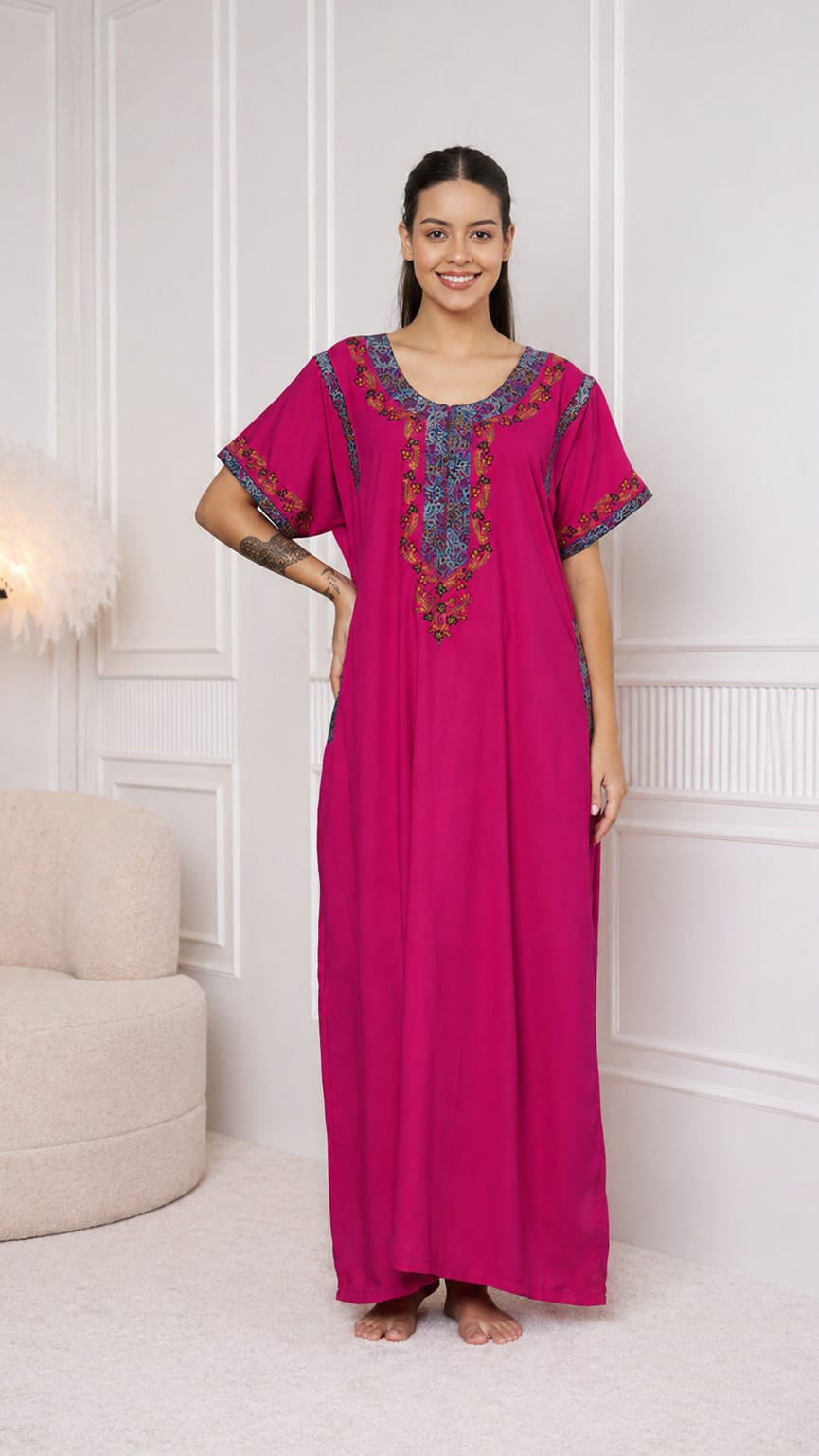 KOI SLEEPWEAR BHOPALI EMBROIDERED GOWN