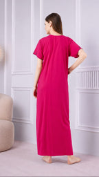 Resham Embroidery Night Gown