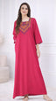 Resham Embroidery Full Sleeve Night Gown