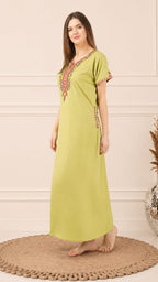 Crosswork Embroidered  Nightgown