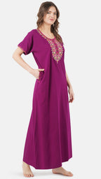 Multi Coloured Embroidered Nightgown