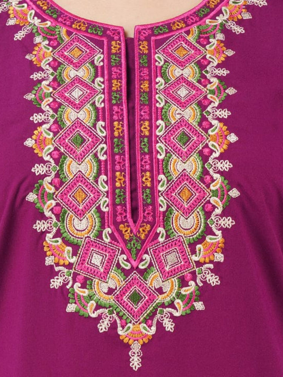 Multi Coloured Embroidered Nightgown