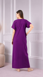 Resham Embroidery Night Gown