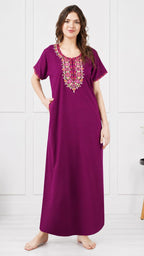 Multi Coloured Embroidered Nightgown