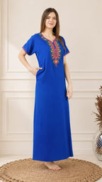 Crosswork Embroidered  Nightgown