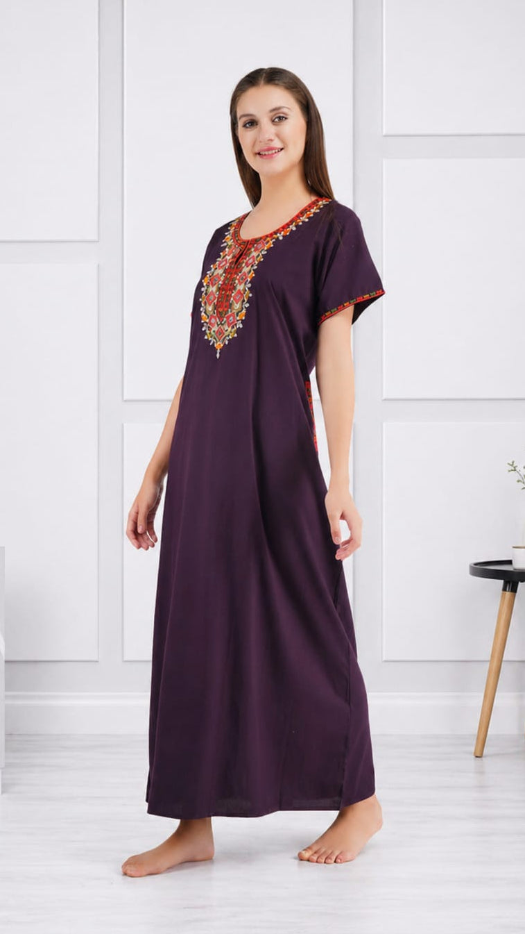 Multi Coloured Embroidered Nightgown