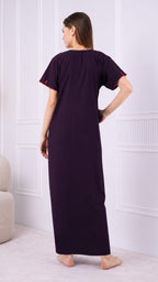 Resham Embroidery Night Gown