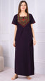 Resham Embroidery Night Gown