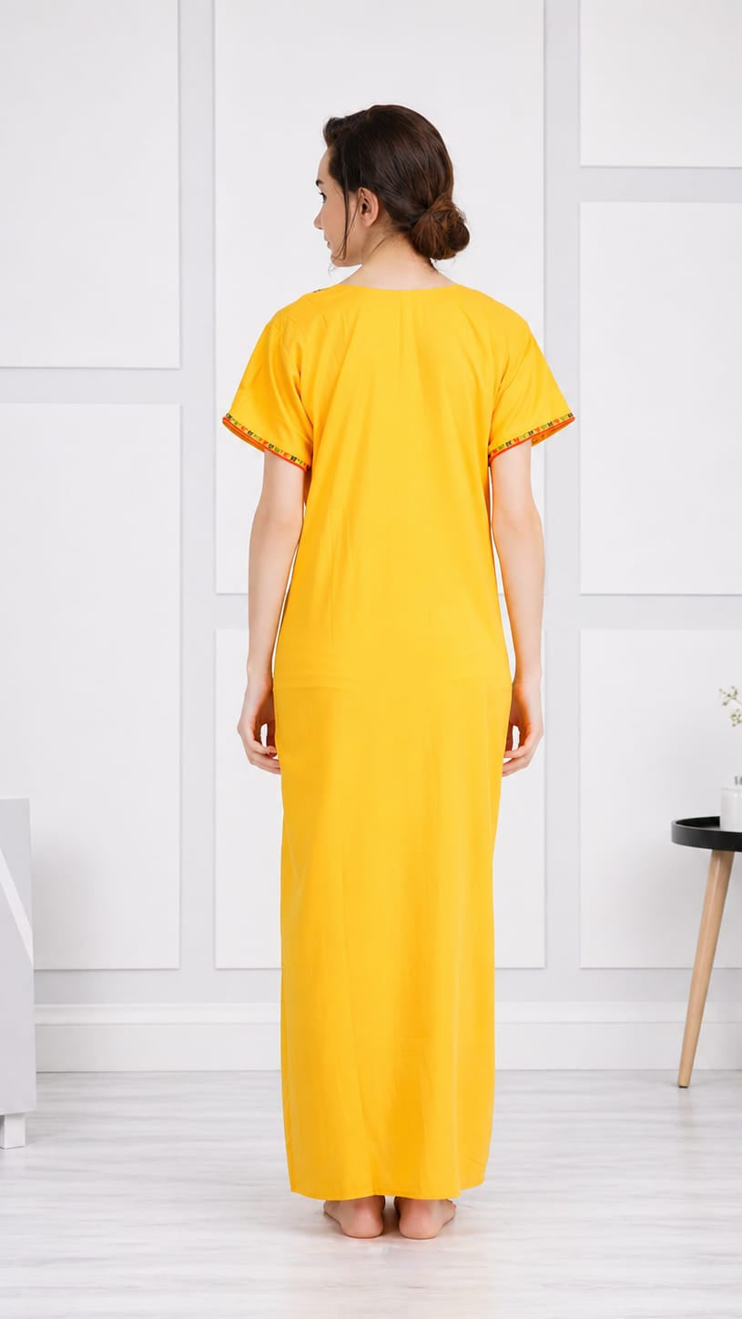 Multi Coloured Embroidered Nightgown