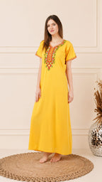 Crosswork Embroidered  Nightgown