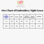 Multi Coloured Embroidered Nightgown
