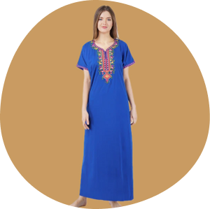 Embroidery Nighty