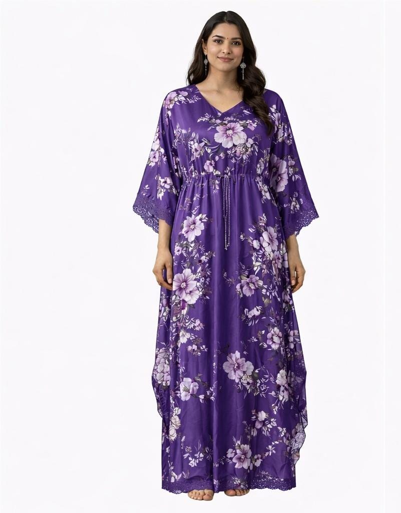 Women's Floral Kaftan Gown
