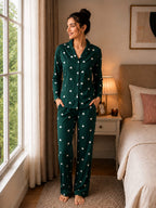 HEART PRINT PYJAMA SET