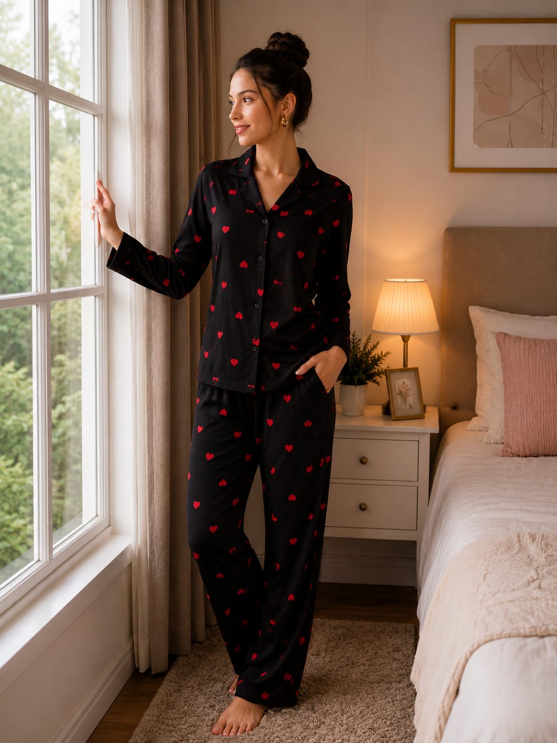 SOFT HEARTS PYJAMA NIGHTSUIT