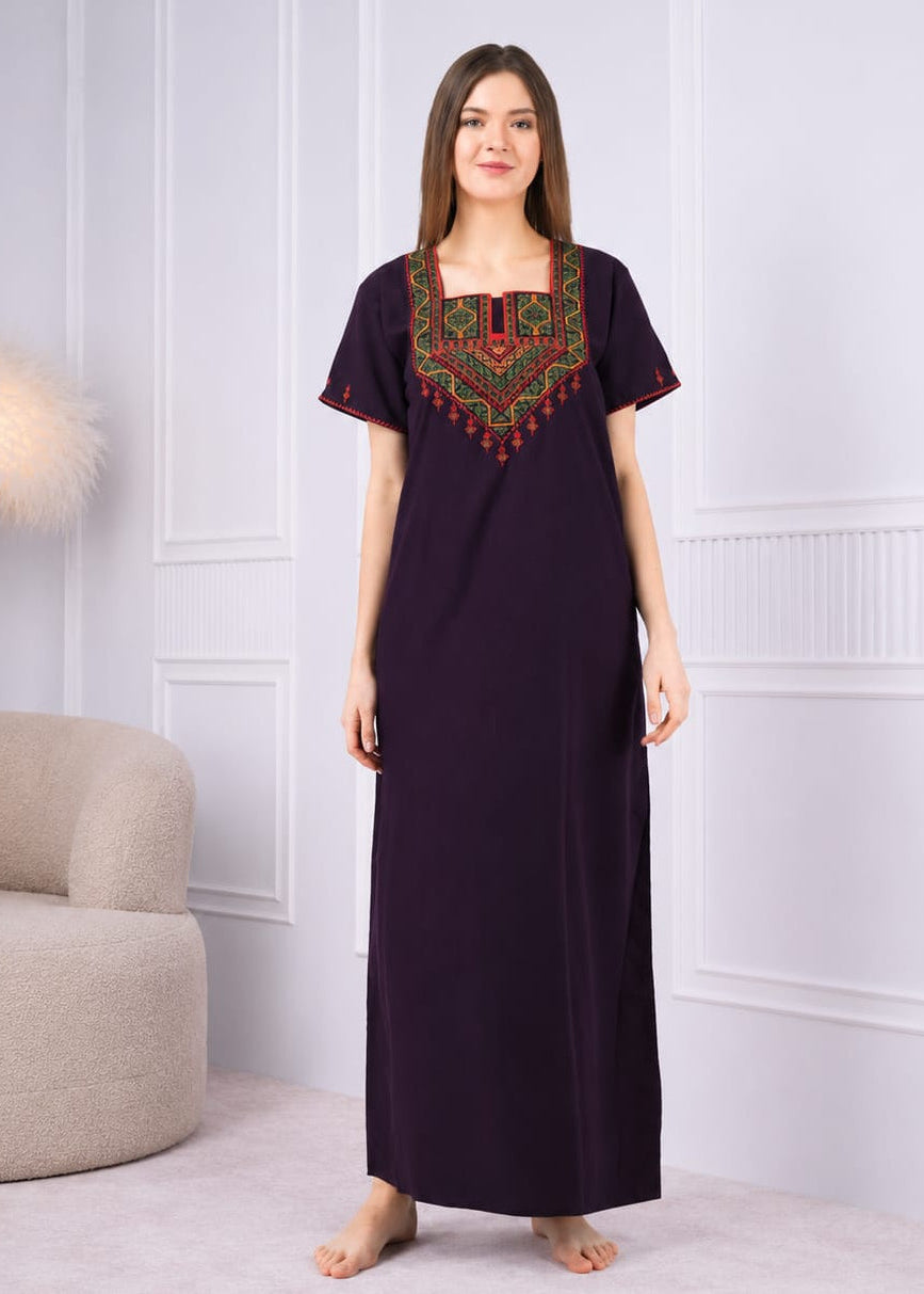 Multi Coloured Embroidered Nightgown Main image