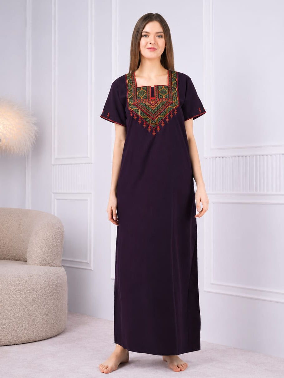 Multi Coloured Embroidered Nightgown Main image