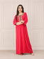 Flowerline Contrast Full Sleeve Night Gown
