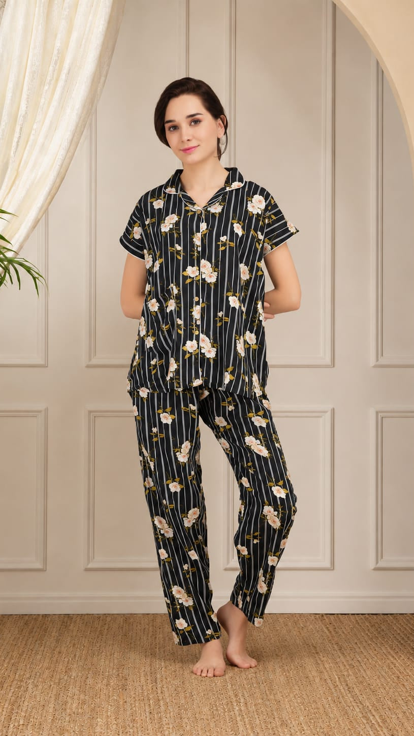 Rayon Long Nightsuit Main image