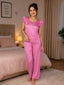 Pink Satin Night Suit