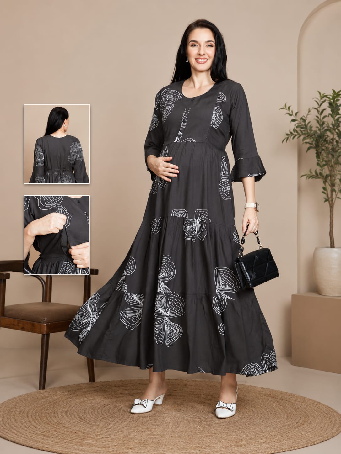 KOI Sleepwear – Maternity Feeding Dress (L Size) Main image