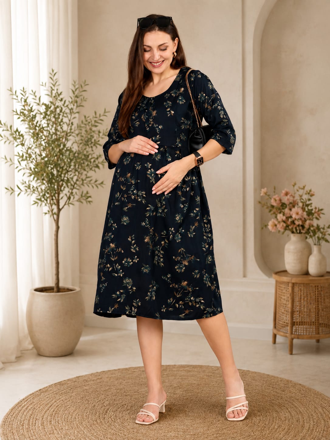 Premium Maternity Feeding Gown Main image