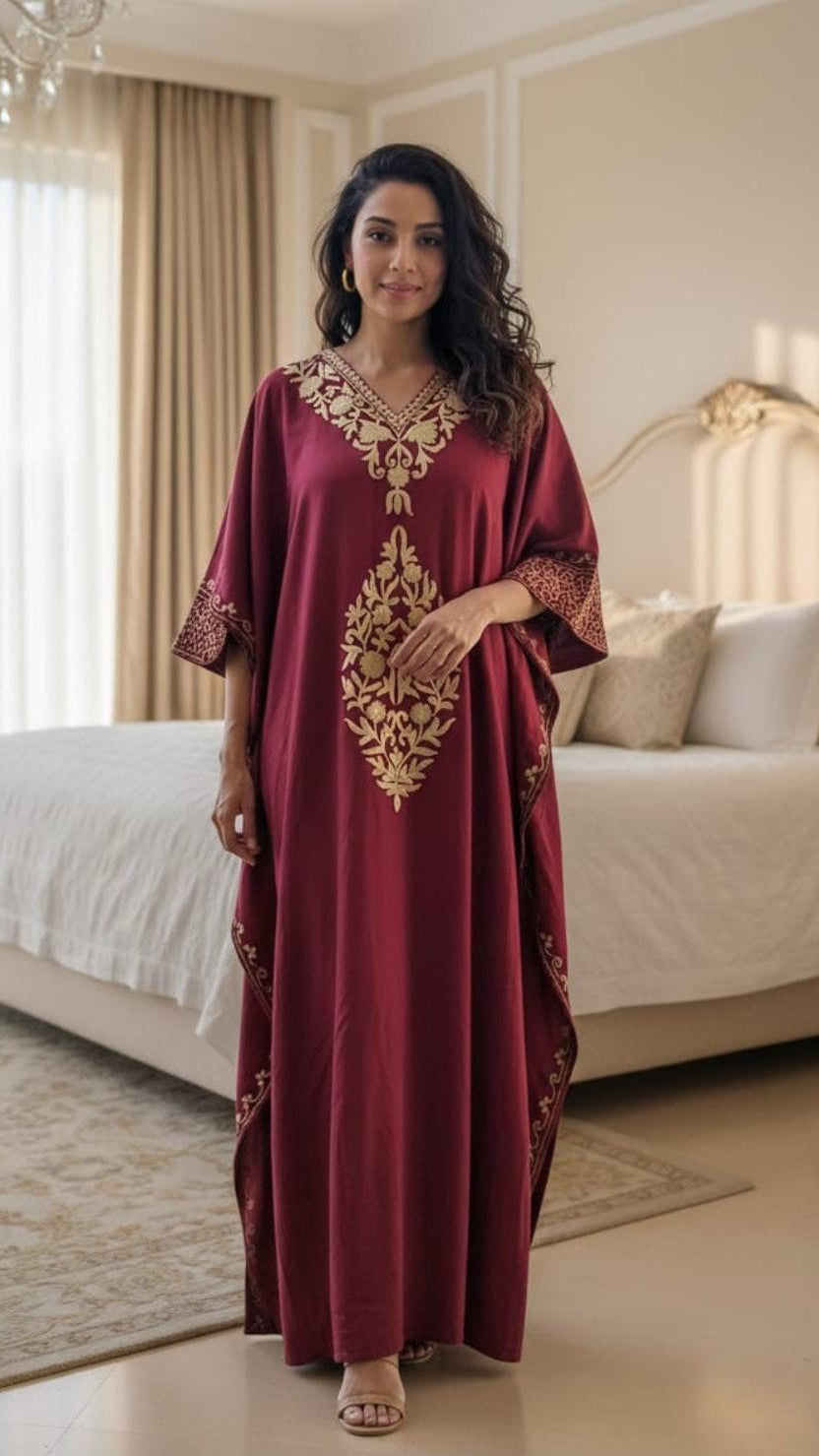 Moroccan Elegance Embroidered Kaftan Main image