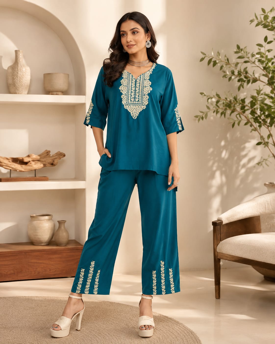 Premium Embroidered Co-ord Set Main image