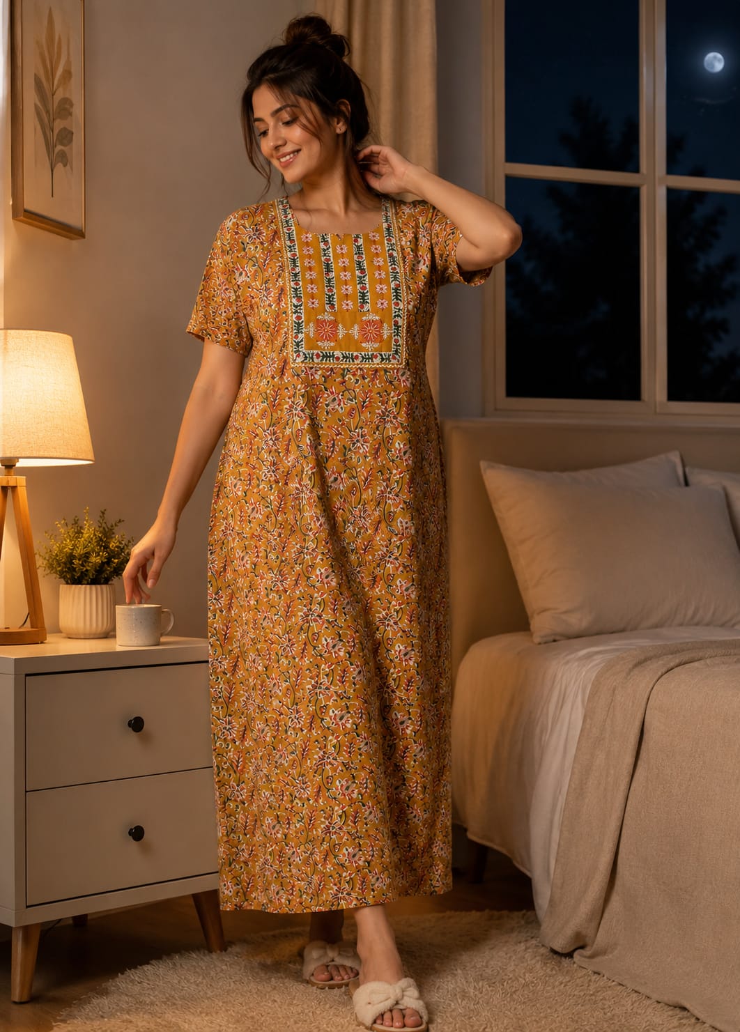 Floral_printed_nightgown