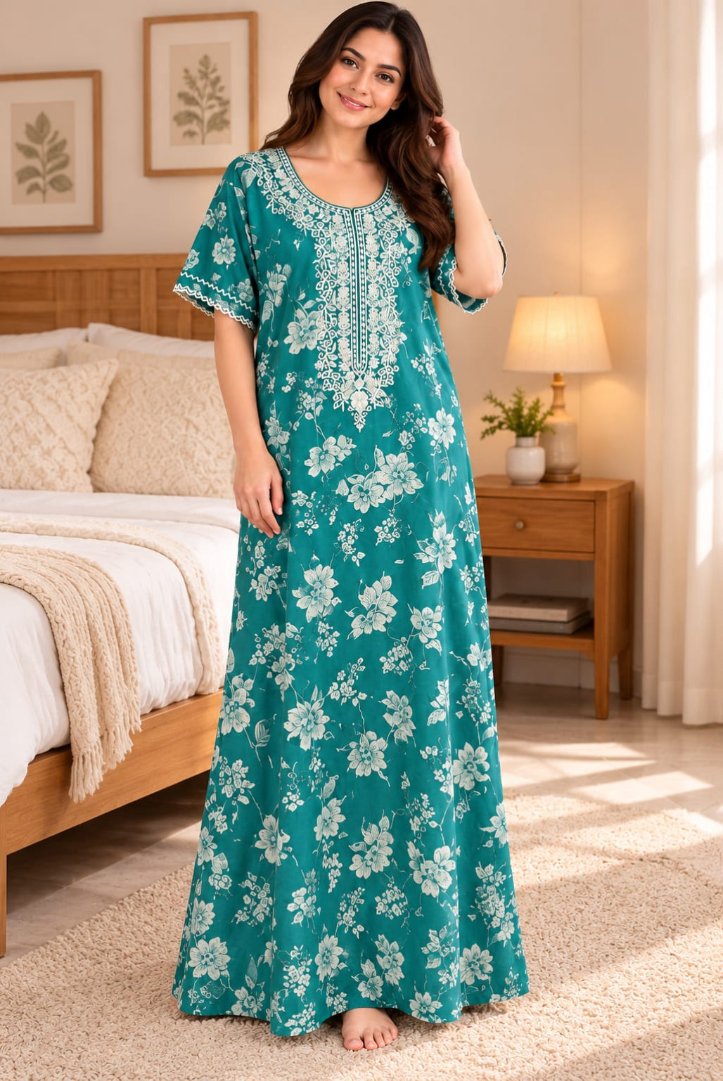 Elegant, comfortable full-length nightgown Main image