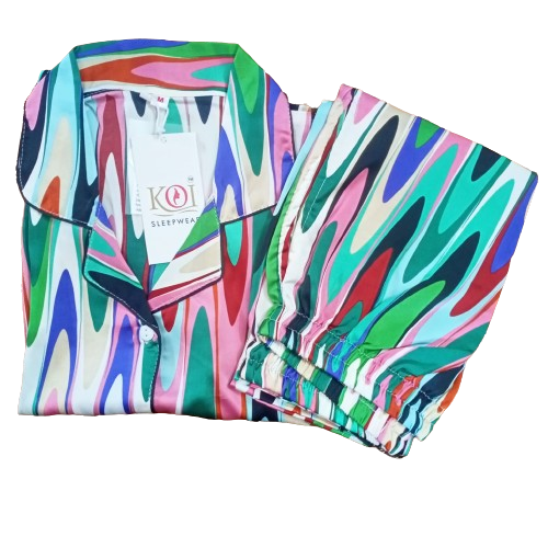 KOI SLEEPWEAR SATIN PREMIUM NIGHTSUIT Secondary image