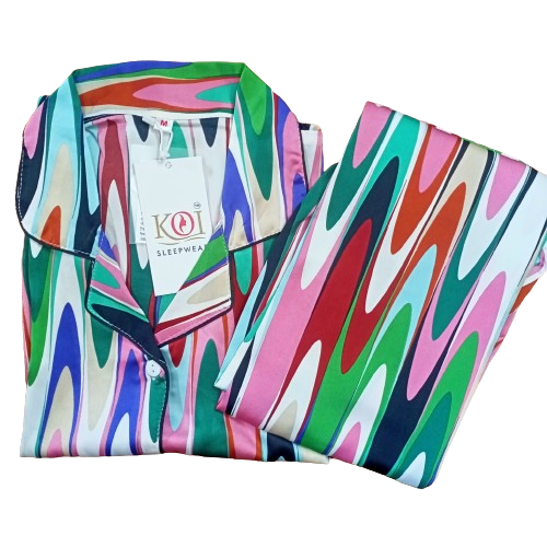 KOI SLEEPWEAR SATIN PREMIUM NIGHTSUIT Main image