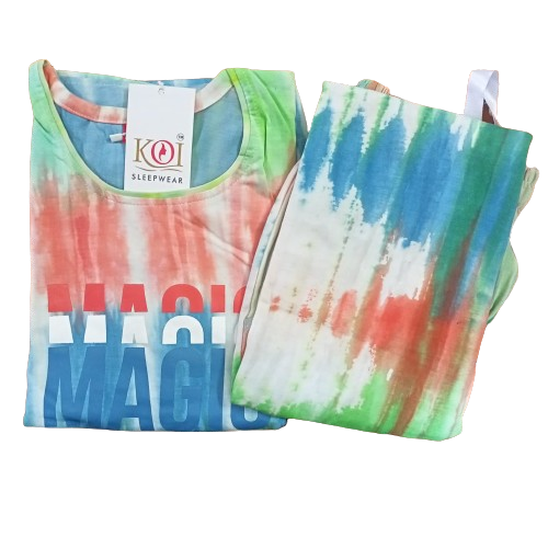KOI SLEEPWEAR TIE DYE NIGHTSUIT Main image