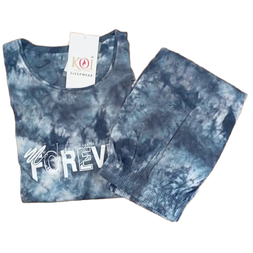 KOI SLEEPWEAR TIE DYE NIGHTSUIT