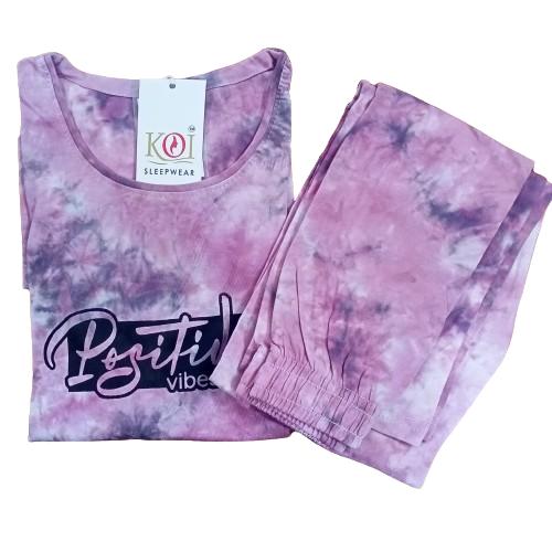 KOI SLEEPWEAR TIE DYE WOMENS NIGHTSUIT Secondary image