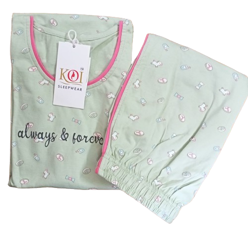 KOI SLEEPWEAR CUTE PRINTED NIGHTSUIT