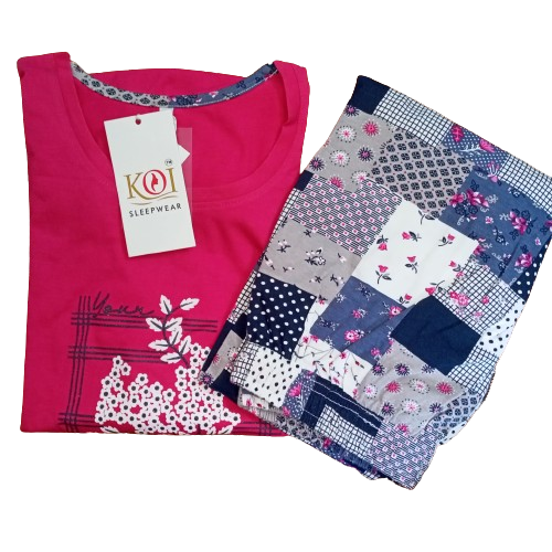 KOI SLEEPWEAR PRINTED NIGHTSUIT