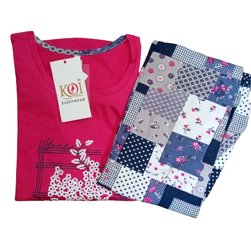 KOI SLEEPWEAR PRINTED NIGHTSUIT