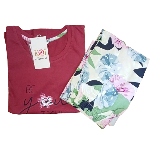 KOI SLEEPWEAR PRINTED NIGHTSUIT
