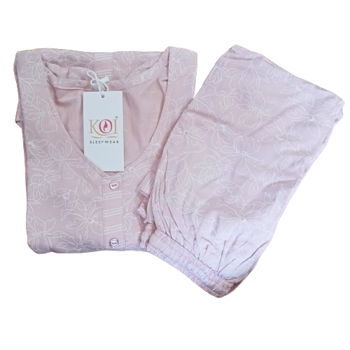 KOI SLEEPWEAR SOFT PINK CO-ORDSET Secondary image