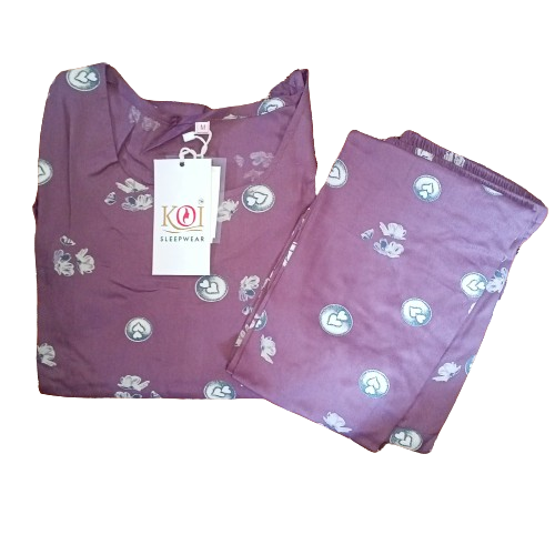 KOI SLEEPWEAR BEAUTIFUL PRINT NIGHTSUIT