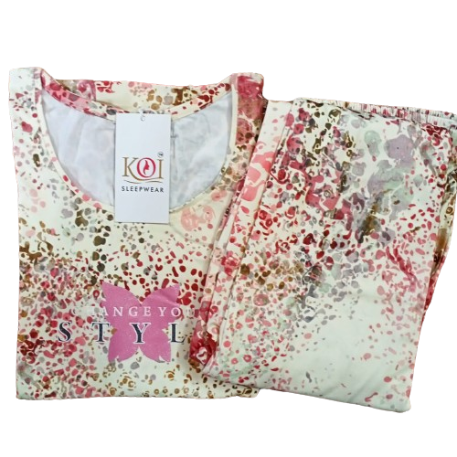 KOI SLEEPWEAR PRINTED NIGHTSUIT