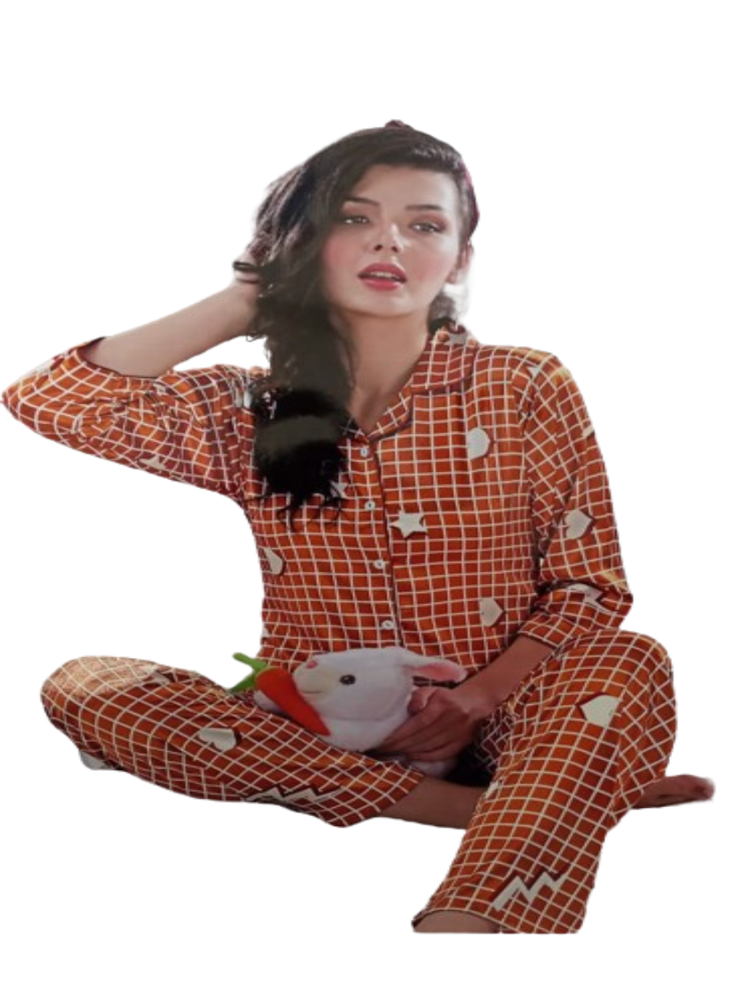 KOI SLEEPWEAR SATIN NIGHTSUIT Main image