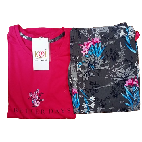 KOI SLEEPWEAR PRINTEED NIGHTSUIT