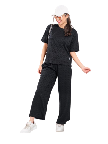 KOI SLEEPWEAR SAELF WORK EMBROIDERED CO-ORD SET FOR WOMEN Secondary image
