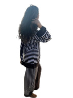 Satin Stripes Pleat Cordset