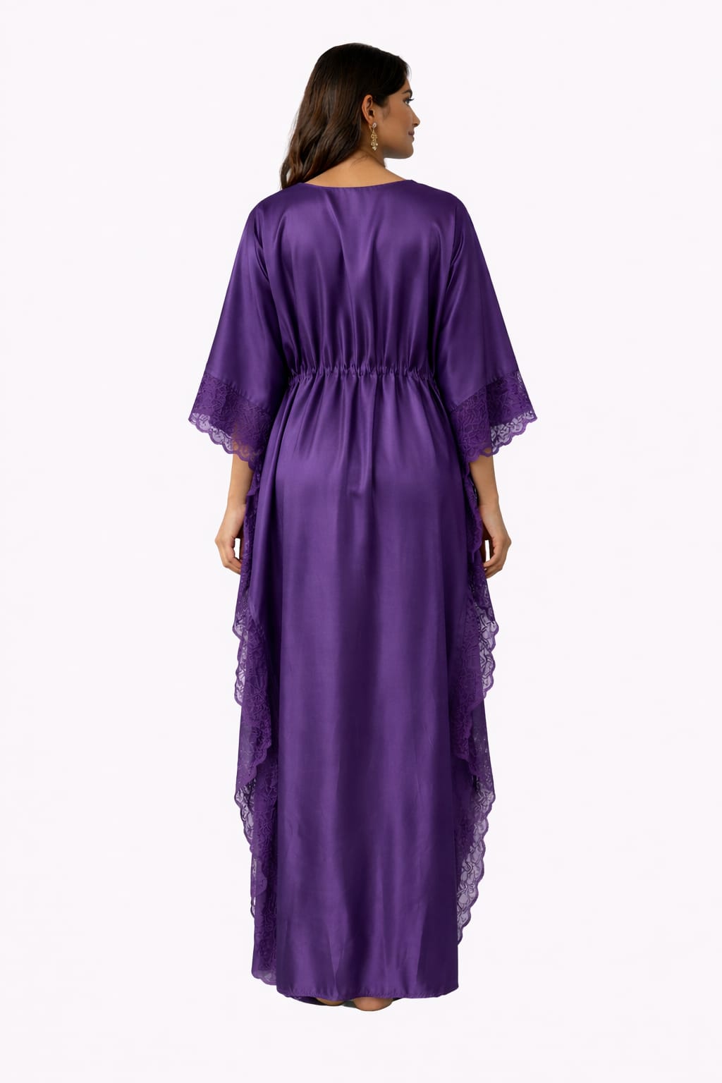 Women's Satin Lace Kaftan Gown
